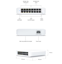 Ubiquiti Unifi Switch Lite 16 PoE (USW-Lite-16-POE (45W) - imagine 4