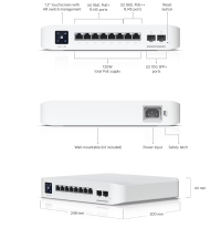 UBIQUITI UniFi Switch Pro 8 PoE (USW-Pro-8-PoE (120W) - imagine 4